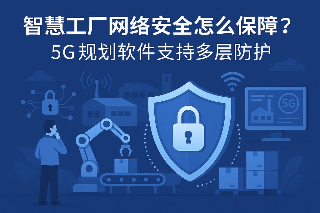 智慧工厂网络安全怎么保障？5G规划软件支持多层防护