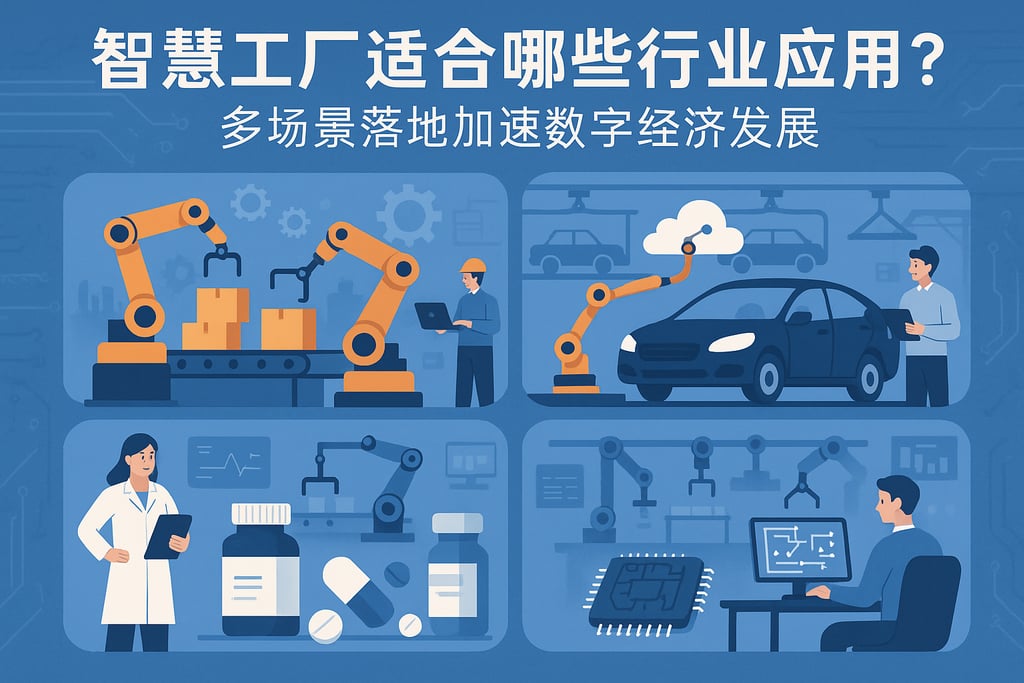 智慧工厂适合哪些行业应用？多场景落地加速数字经济发展