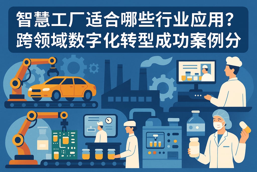 智慧工厂适合哪些行业应用？跨领域数字化转型成功案例分享