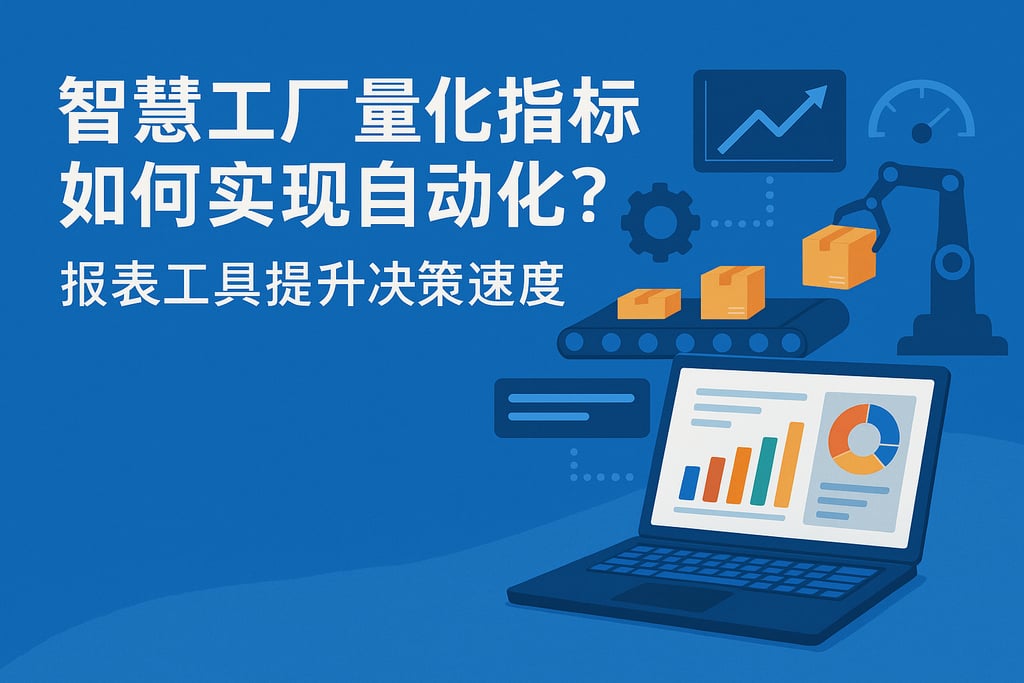 智慧工厂量化指标如何实现自动化？报表工具提升决策速度