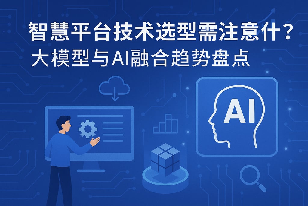 智慧平台技术选型需注意什么？大模型与AI融合趋势盘点