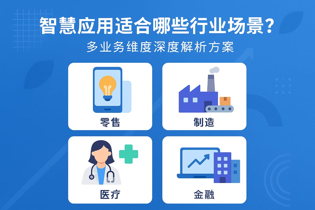 智慧应用适合哪些行业场景？多业务维度深度解析方案