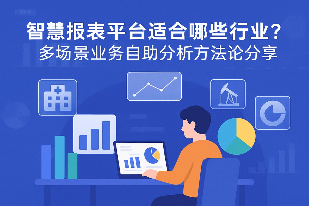 智慧报表平台适合哪些行业？多场景业务自助分析方法论分享