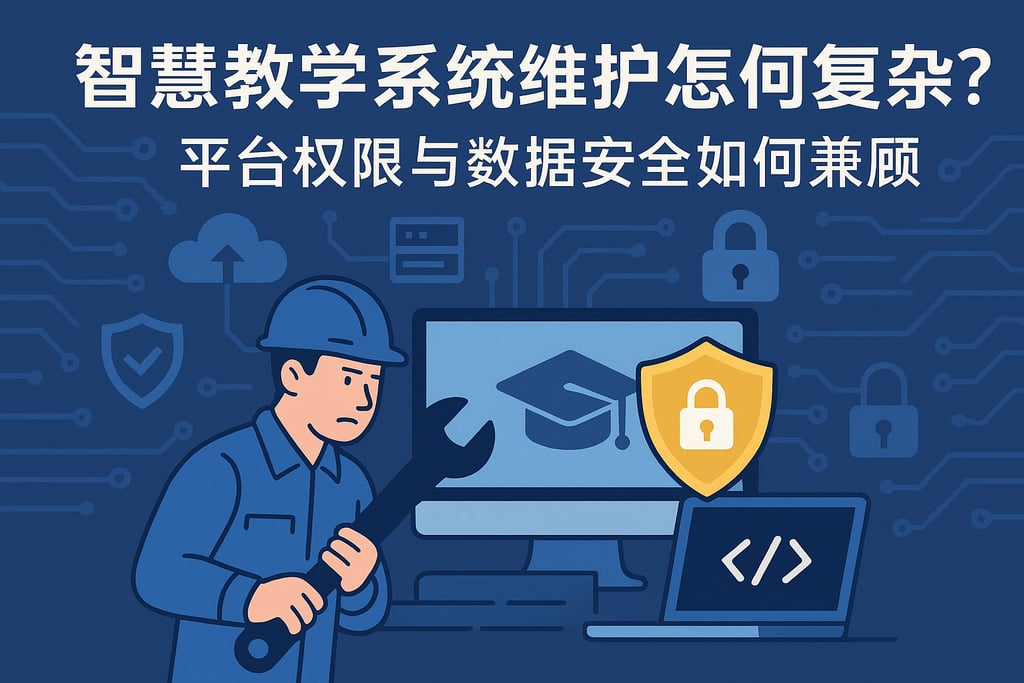 智慧教学系统维护为何复杂？平台权限与数据安全如何兼顾