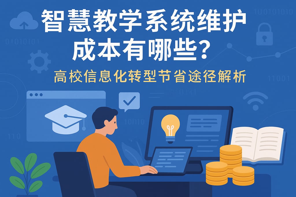 智慧教学系统维护成本有哪些？高校信息化转型节省途径解析