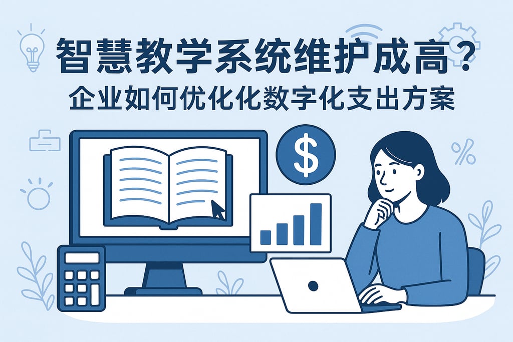 智慧教学系统维护成本高吗？企业如何优化数字化支出方案