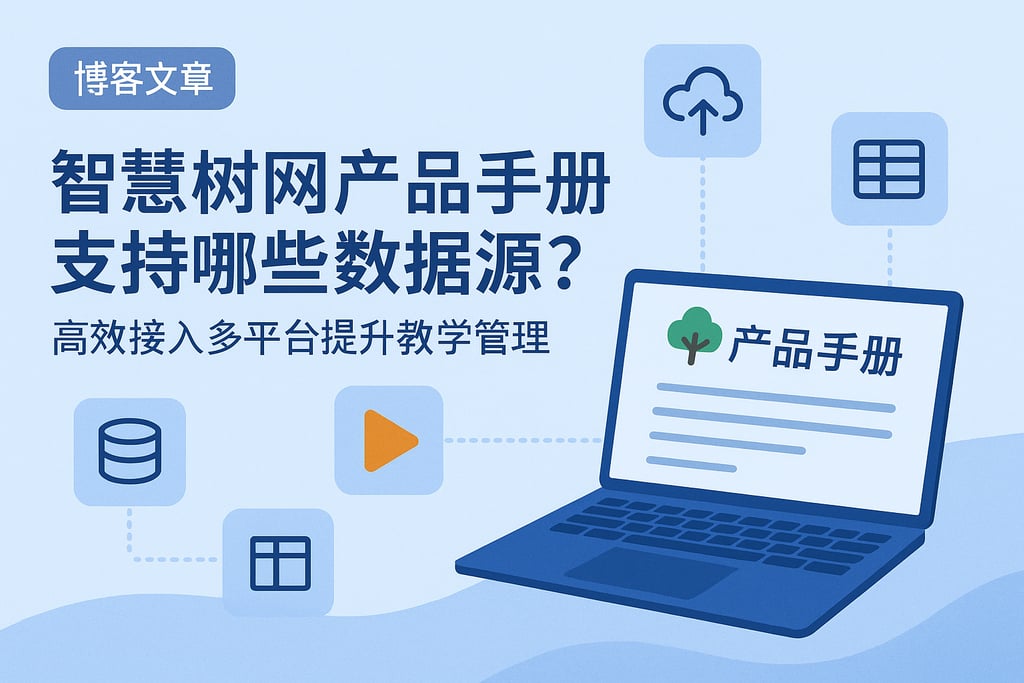 智慧树网产品手册支持哪些数据源？高效接入多平台提升教学管理