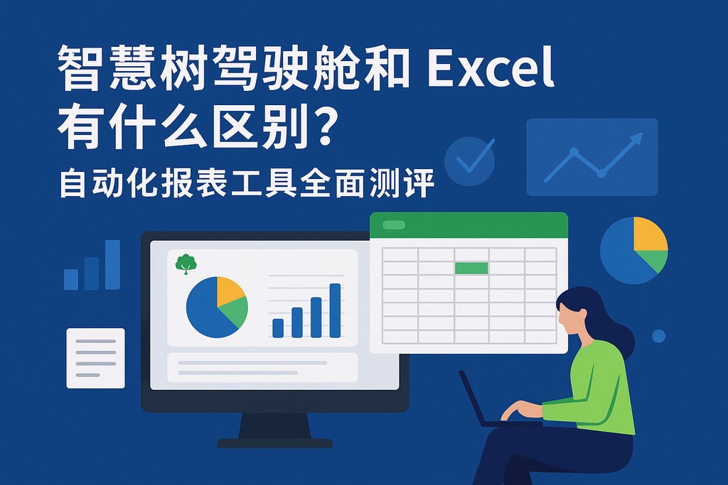 智慧树驾驶舱和Excel有什么区别？自动化报表工具全面测评