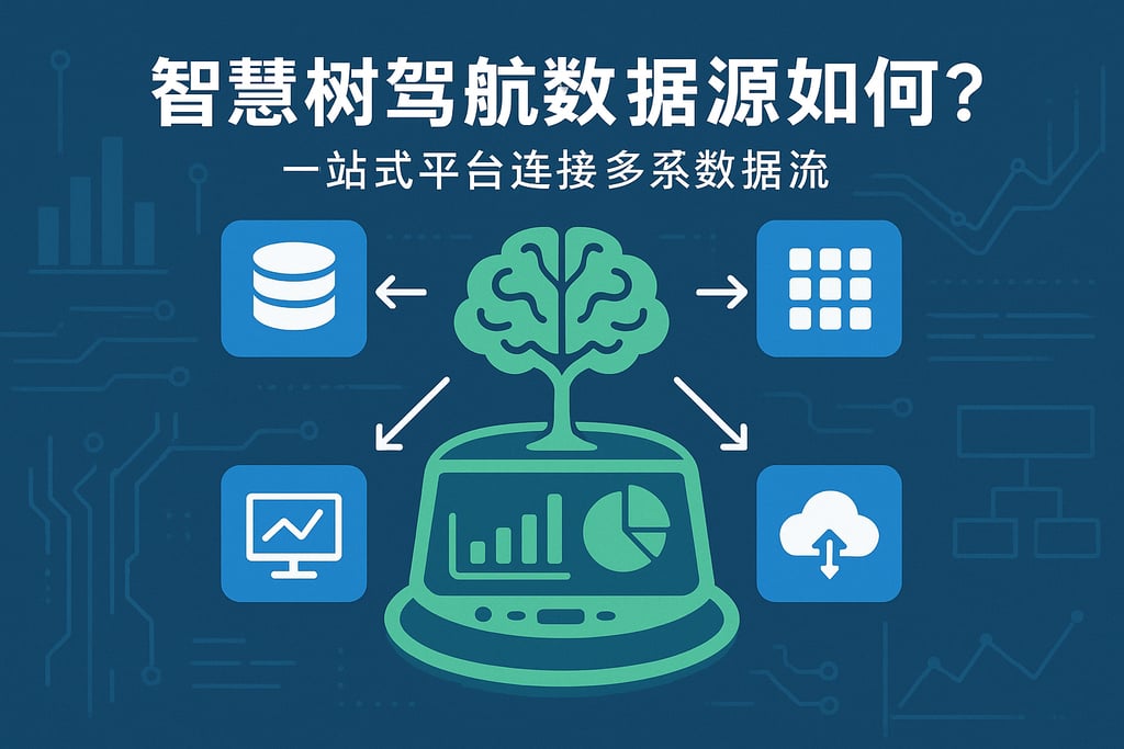 智慧树驾驶舱数据源如何接入？一站式平台连接多系统数据流