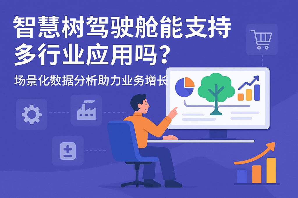 智慧树驾驶舱能支持多行业应用吗？场景化数据分析助力业务增长