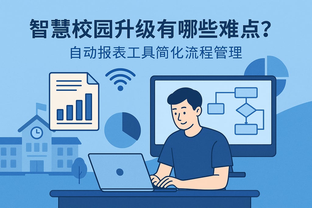 智慧校园升级有哪些难点？自动报表工具简化流程管理