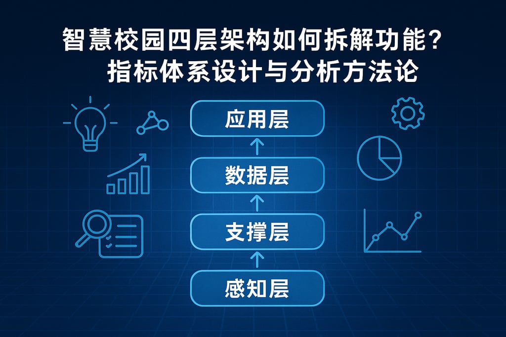 智慧校园四层架构如何拆解功能？指标体系设计与分析方法论