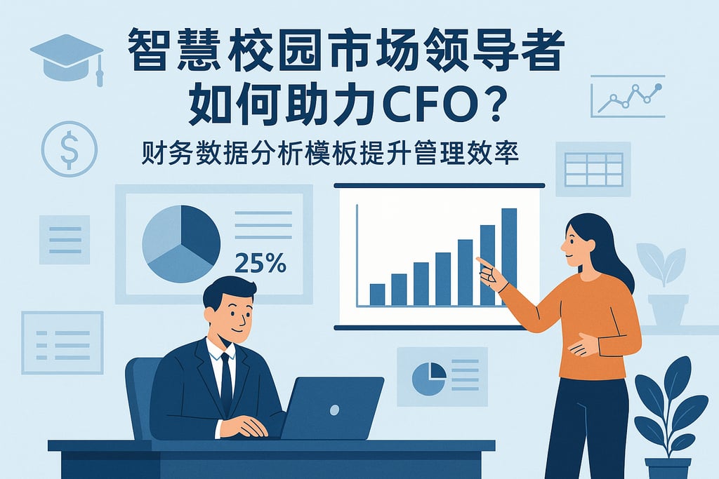 智慧校园市场领导者如何助力CFO？财务数据分析模板提升管理效率