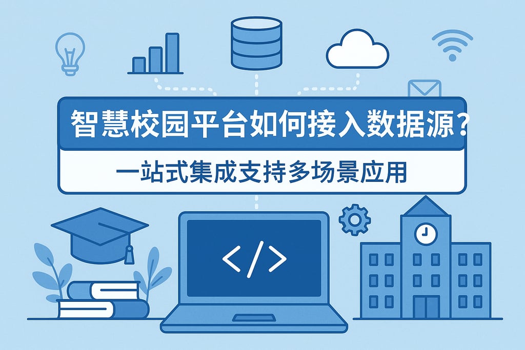 智慧校园平台如何接入数据源？一站式集成支持多场景应用