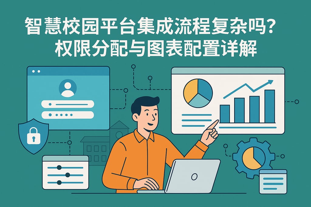 智慧校园平台集成流程复杂吗？权限分配与图表配置详解