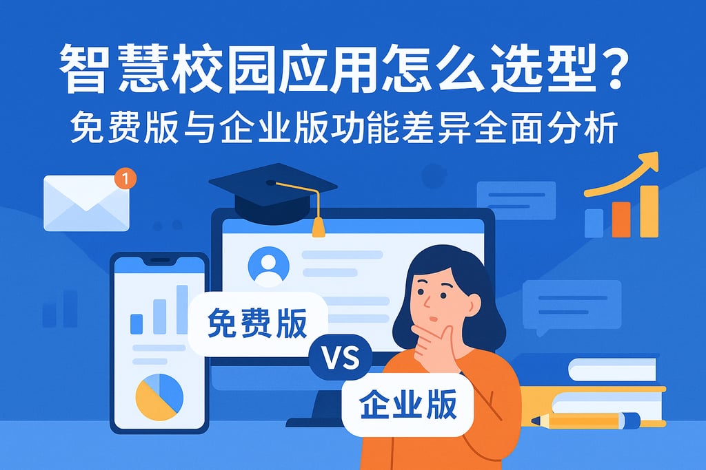 智慧校园应用怎么选型？免费版与企业版功能差异全面分析