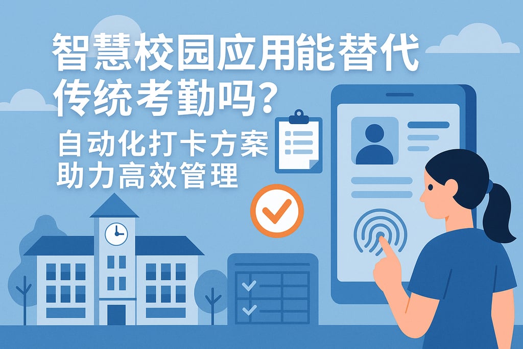 智慧校园应用能替代传统考勤吗？自动化打卡方案助力高效管理