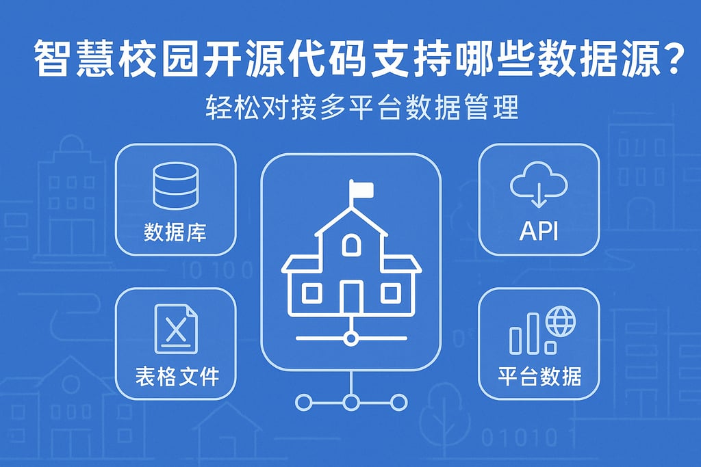 智慧校园开源代码支持哪些数据源？轻松对接多平台数据管理