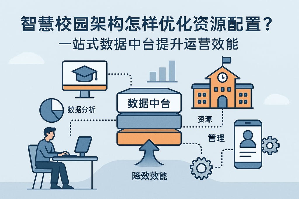 智慧校园架构怎样优化资源配置？一站式数据中台提升运营效能