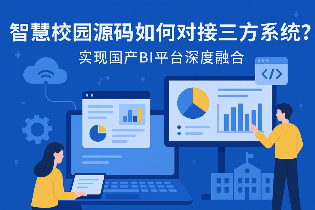 智慧校园源码如何对接第三方系统？实现国产BI平台深度融合