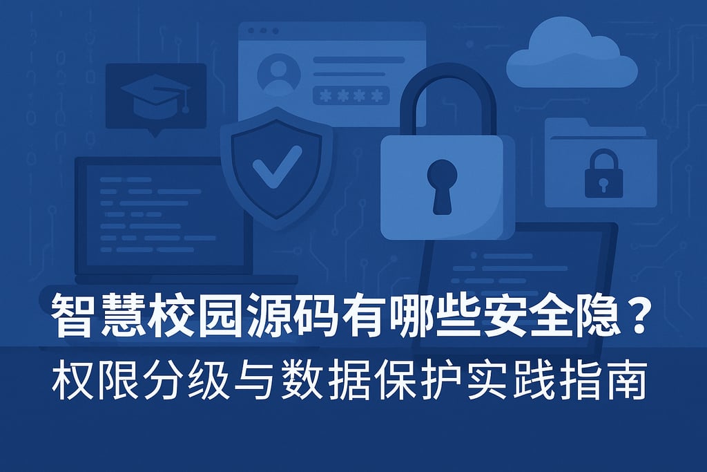 智慧校园源码有哪些安全隐患？权限分级与数据保护实践指南