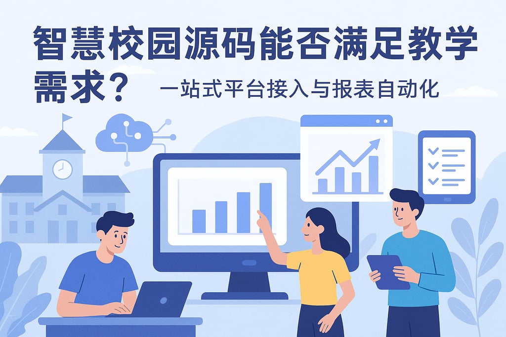 智慧校园源码能否满足教学需求？一站式平台接入与报表自动化