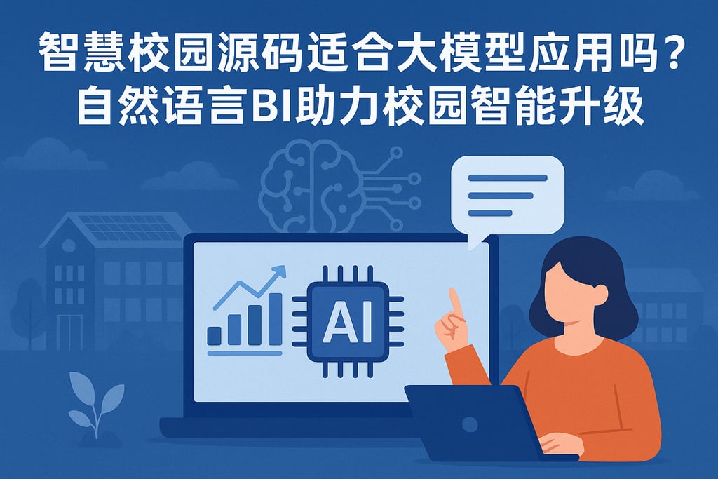 智慧校园源码适合大模型应用吗？自然语言BI助力校园智能升级