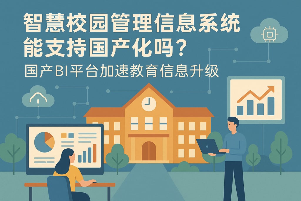 智慧校园管理信息系统能支持国产化吗？国产BI平台加速教育信息升级