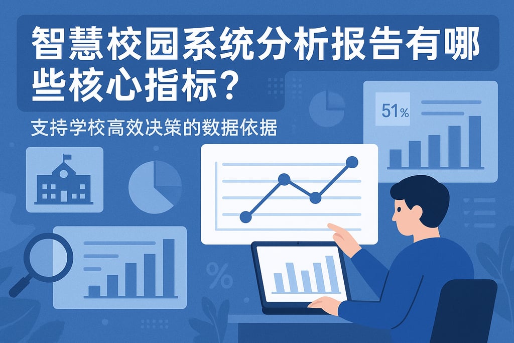 智慧校园系统分析报告有哪些核心指标？支持学校高效决策的数据依据