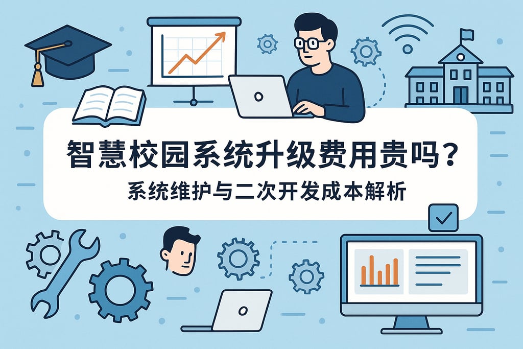 智慧校园系统升级费用贵吗？系统维护与二次开发成本解析