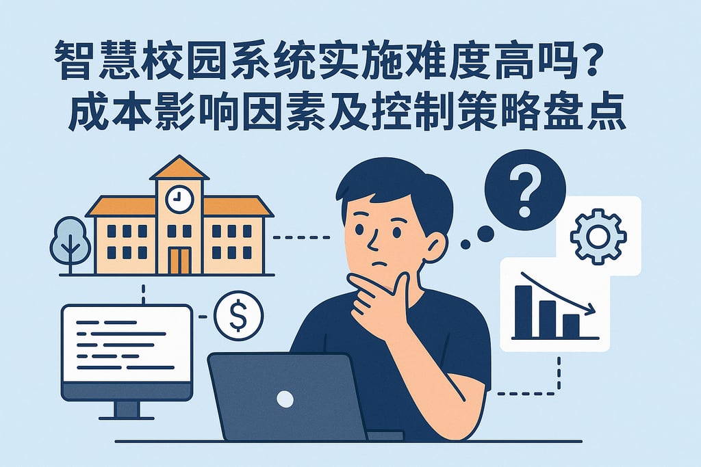 智慧校园系统实施难度高吗？成本影响因素及控制策略盘点