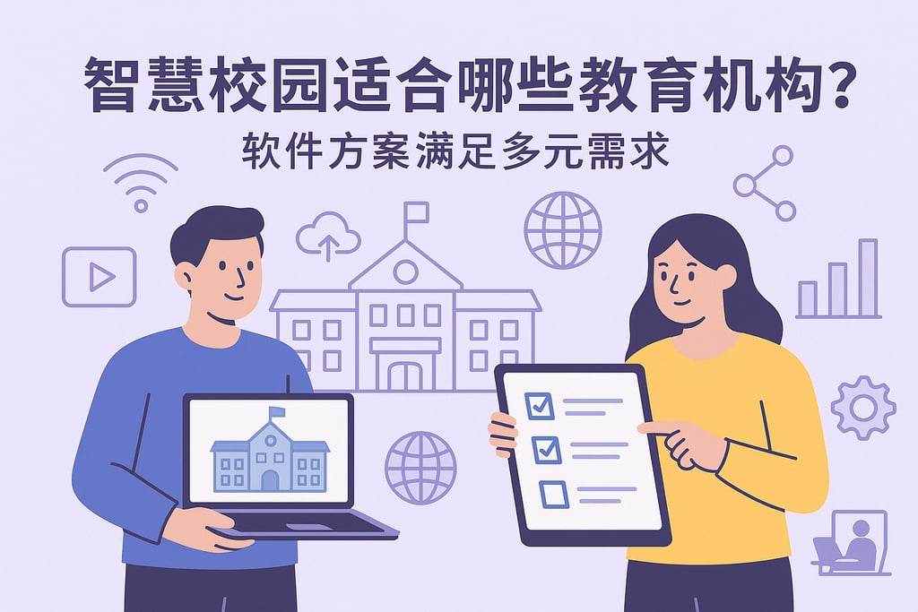 智慧校园适合哪些教育机构？软件方案满足多元需求