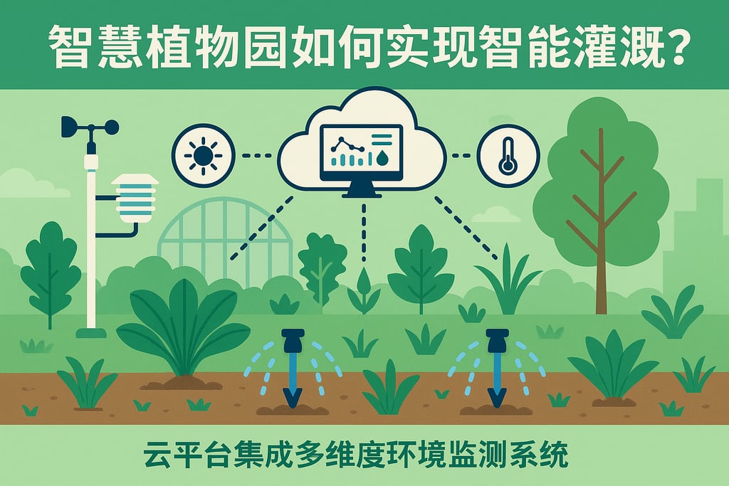 智慧植物园如何实现智能灌溉？云平台集成多维度环境监测系统