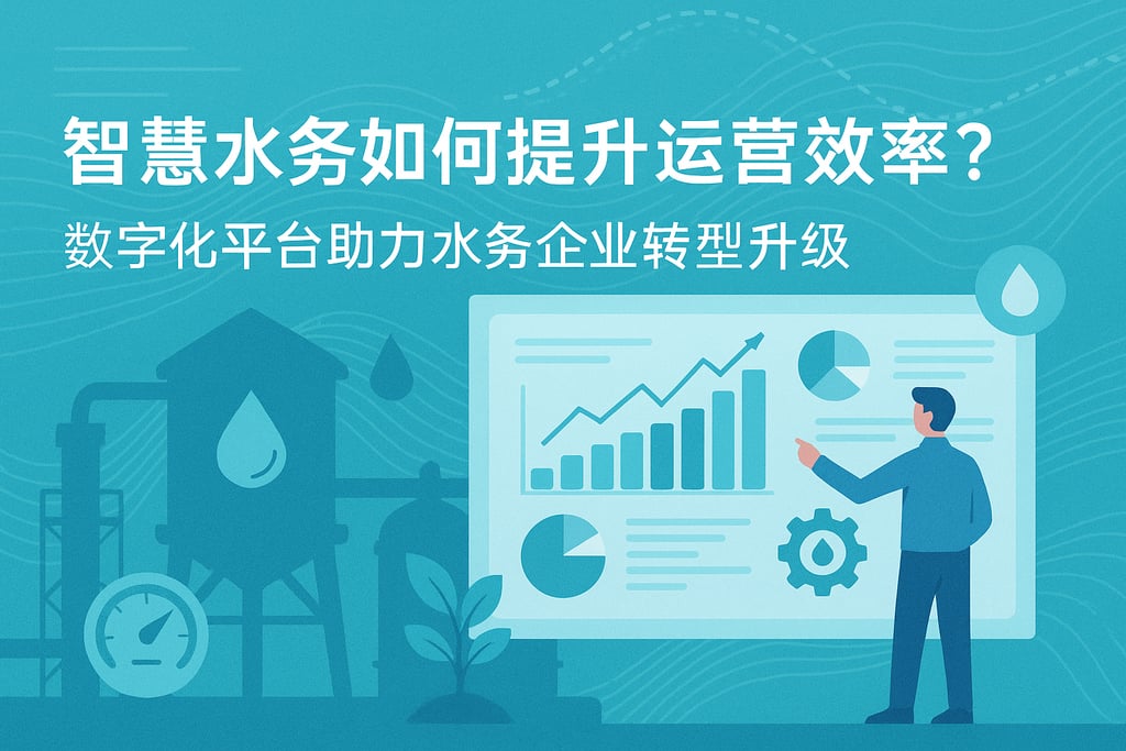 智慧水务如何提升运营效率？数字化平台助力水务企业转型升级