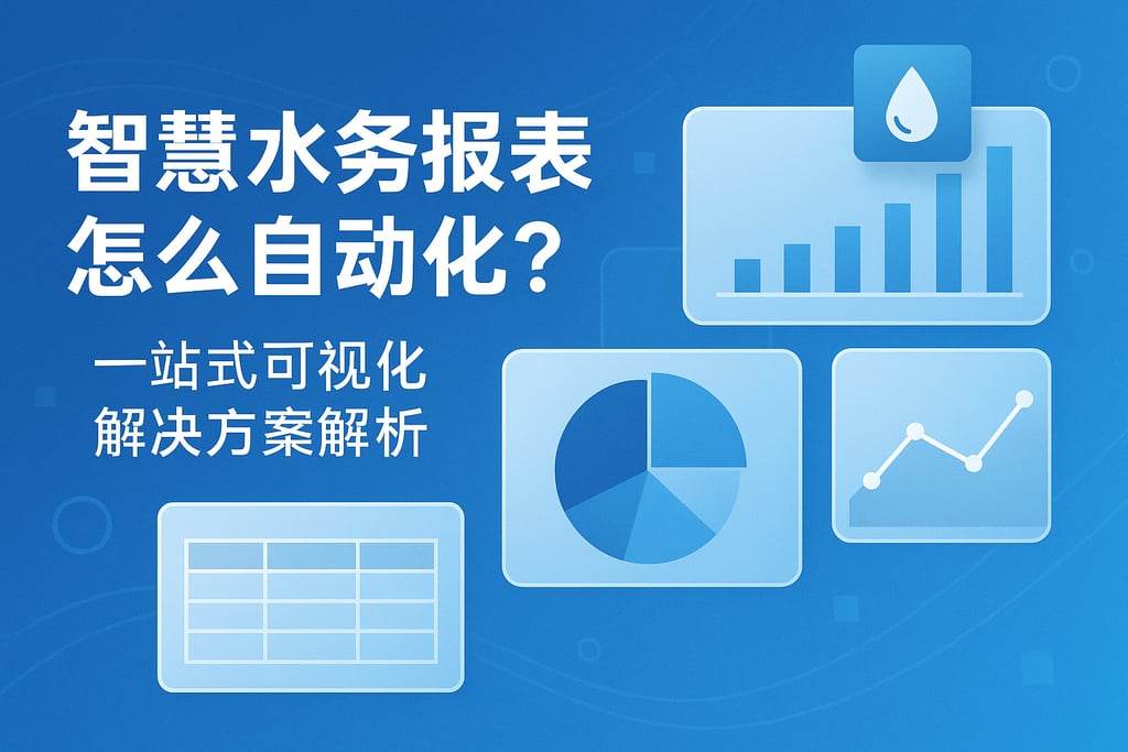 智慧水务报表怎么自动化？一站式可视化解决方案解析