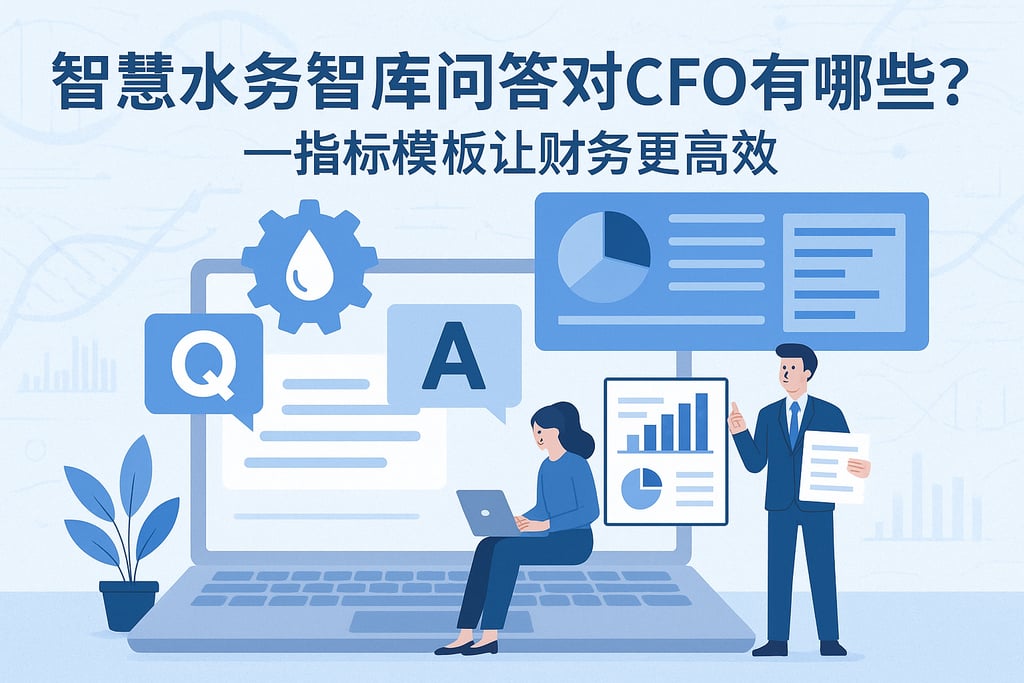智慧水务智库问答对CFO有哪些帮助？指标模板让财务更高效