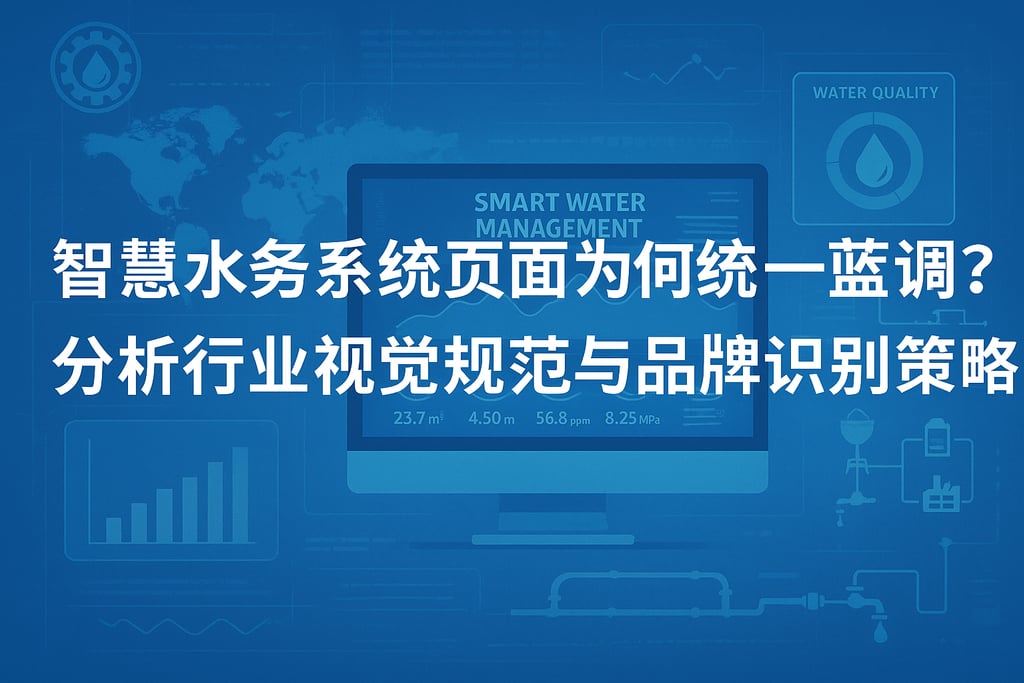 智慧水务系统页面为何统一蓝调？分析行业视觉规范与品牌识别策略