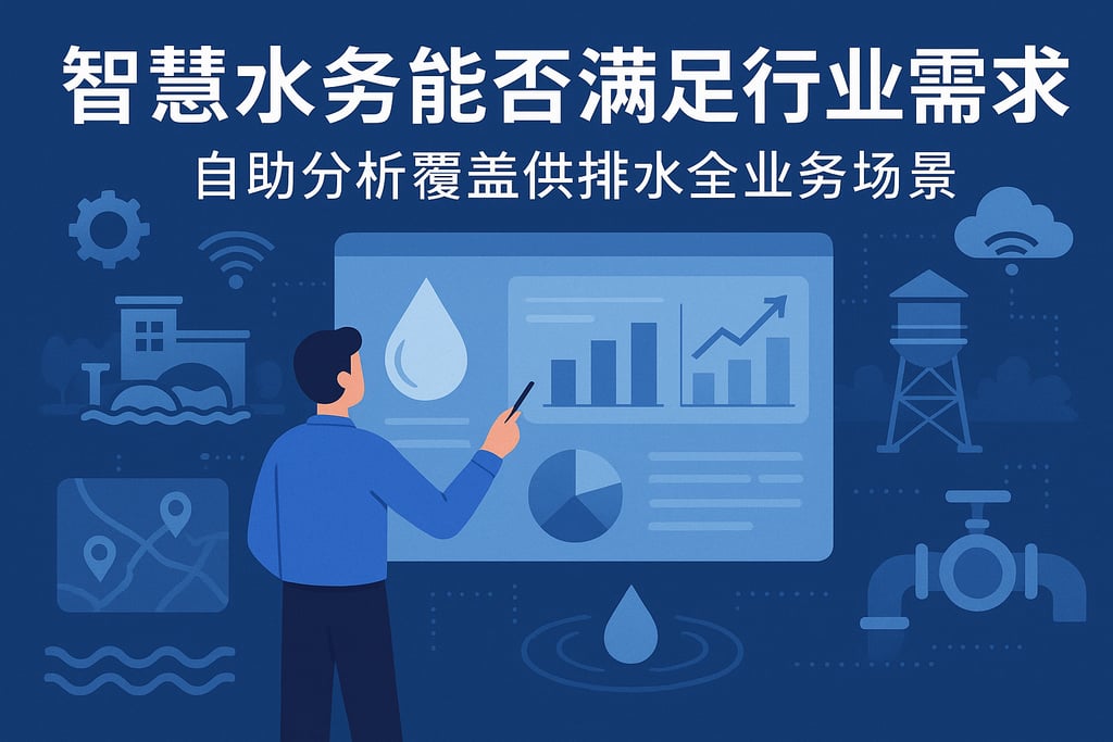 智慧水务能否满足行业需求？自助分析覆盖供排水全业务场景