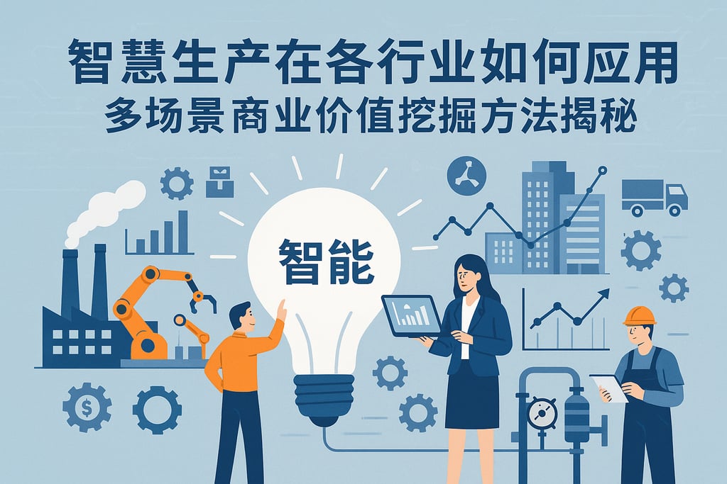 智慧生产在各行业如何应用？多场景商业价值挖掘方法揭秘