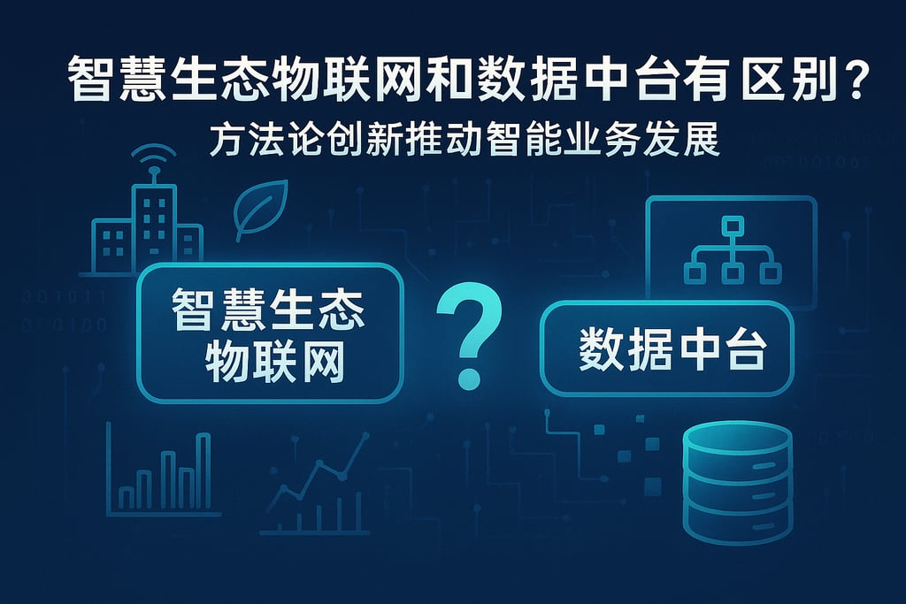 智慧生态物联网和数据中台有何区别？方法论创新推动智能业务发展