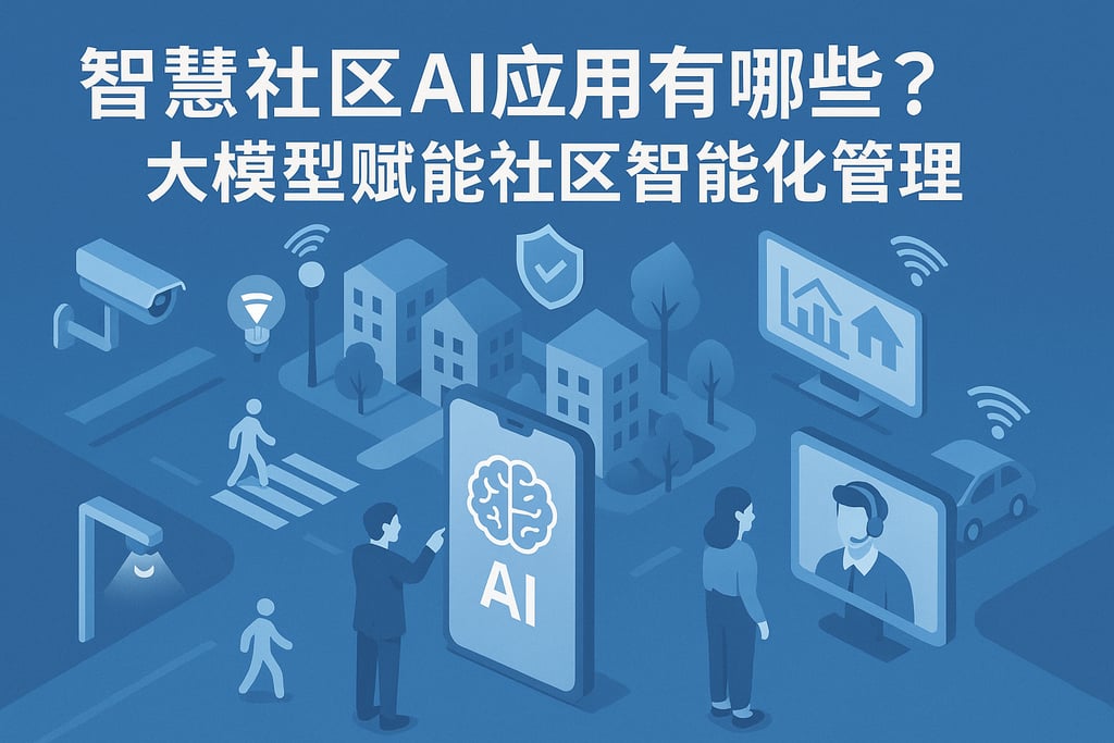 智慧社区AI应用有哪些？大模型赋能社区智能化管理