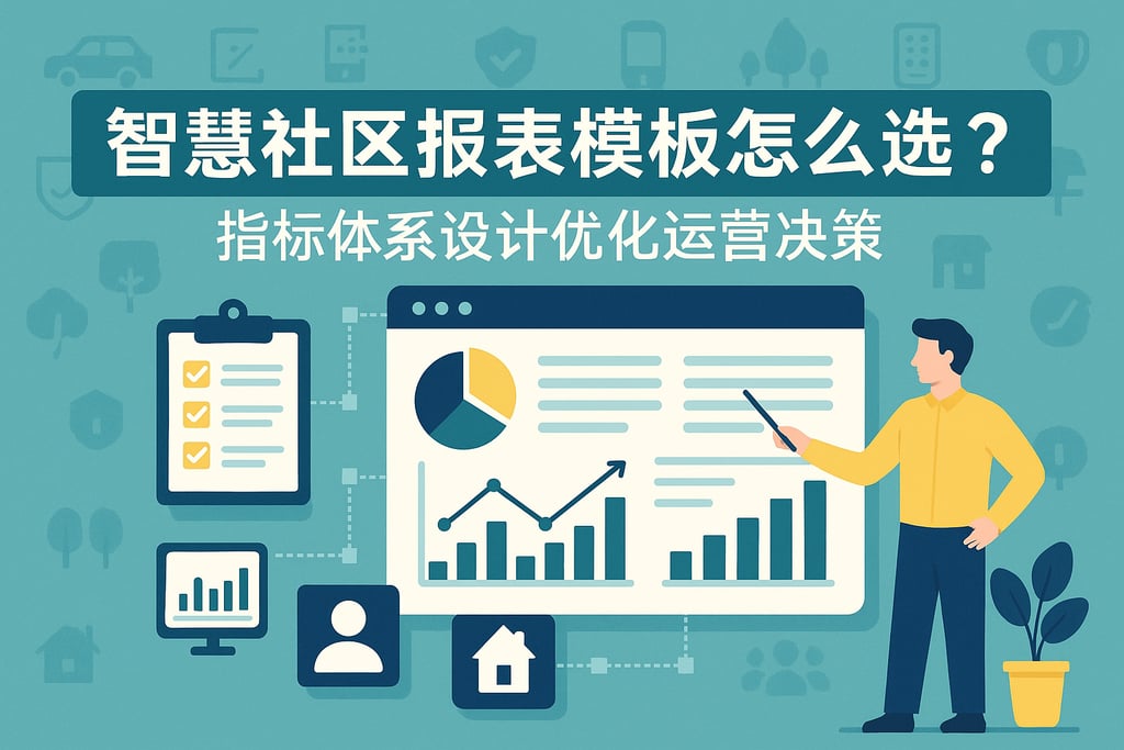 智慧社区报表模板怎么选？指标体系设计优化运营决策