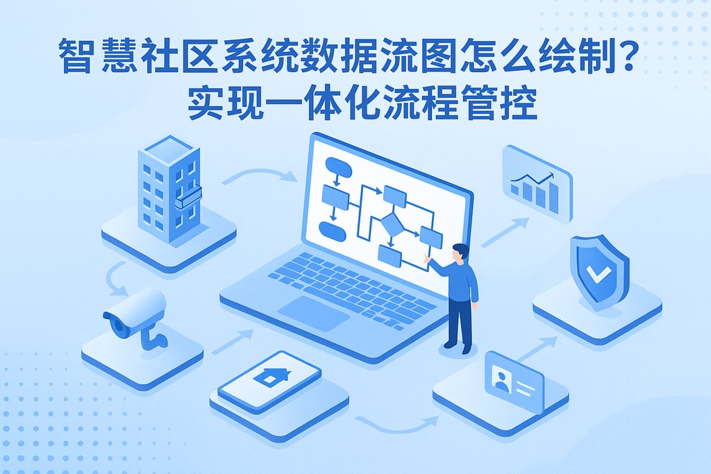 智慧社区系统数据流图怎么绘制？实现一体化流程管控