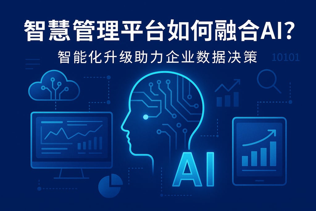 智慧管理平台如何融合AI？智能化升级助力企业数据决策
