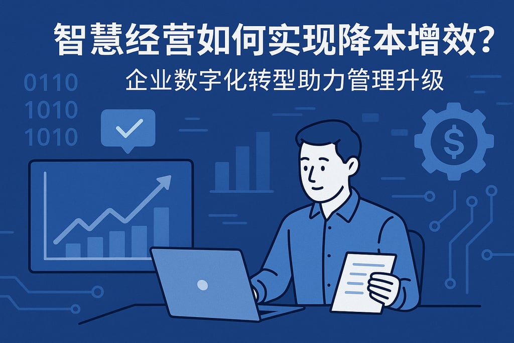 智慧经营如何实现降本增效？企业数字化转型助力管理升级