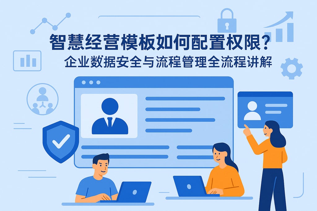 智慧经营模板如何配置权限？企业数据安全与流程管理全流程讲解