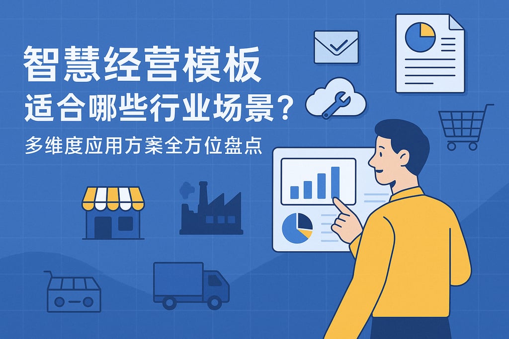 智慧经营模板适合哪些行业场景？多维度应用方案全方位盘点