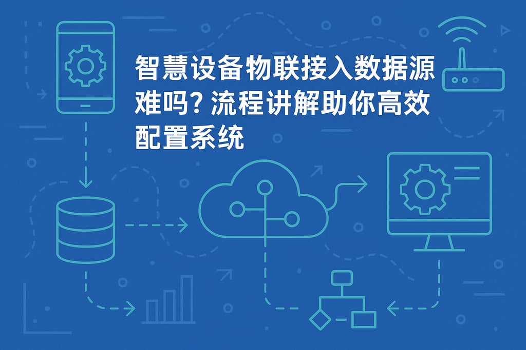 智慧设备物联接入数据源难吗？流程讲解助你高效配置系统