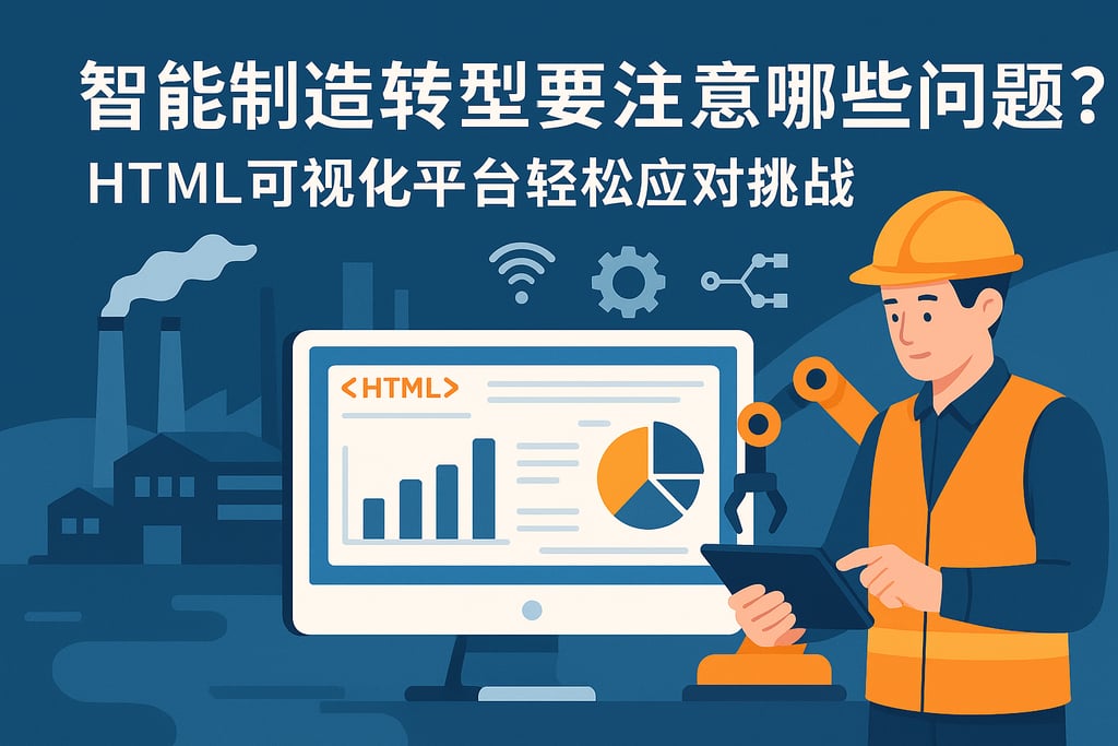智能制造转型要注意哪些问题？HTML可视化平台轻松应对挑战