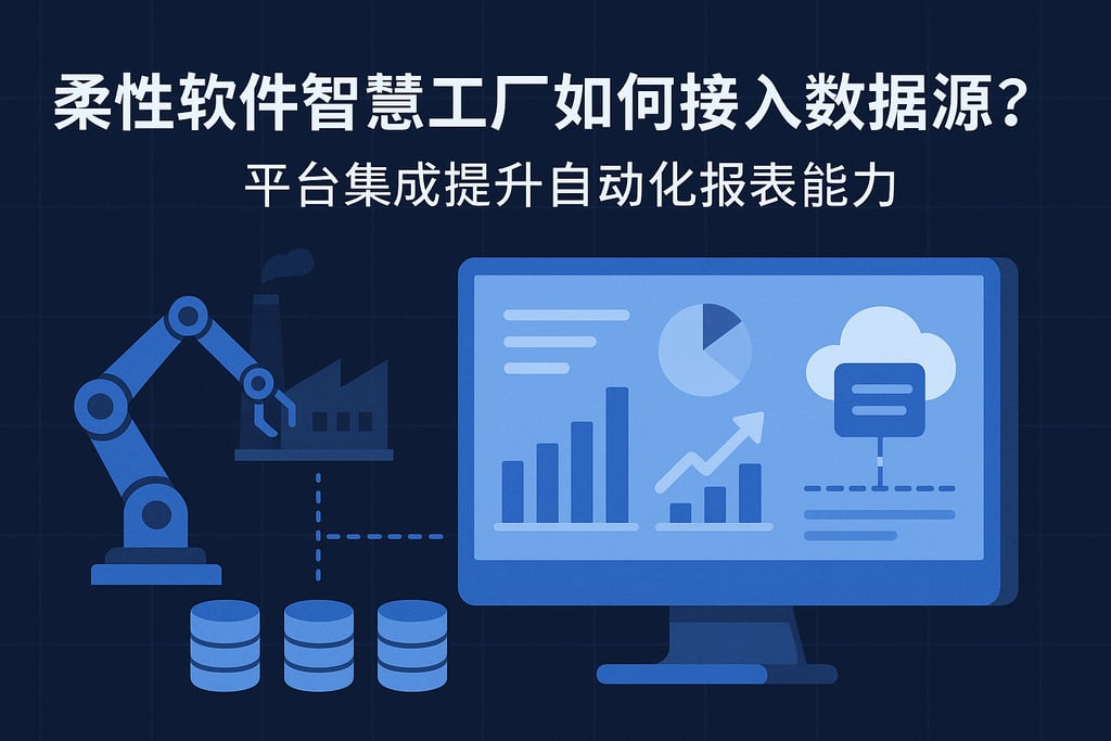 柔性软件智慧工厂如何接入数据源？平台集成提升自动化报表能力